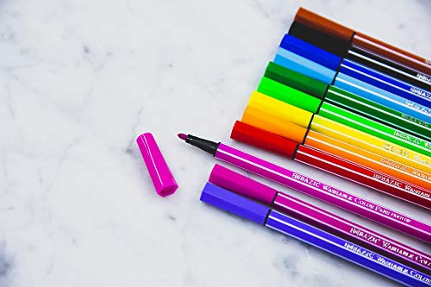 Fiber Tip Pen Marker | 12 Color