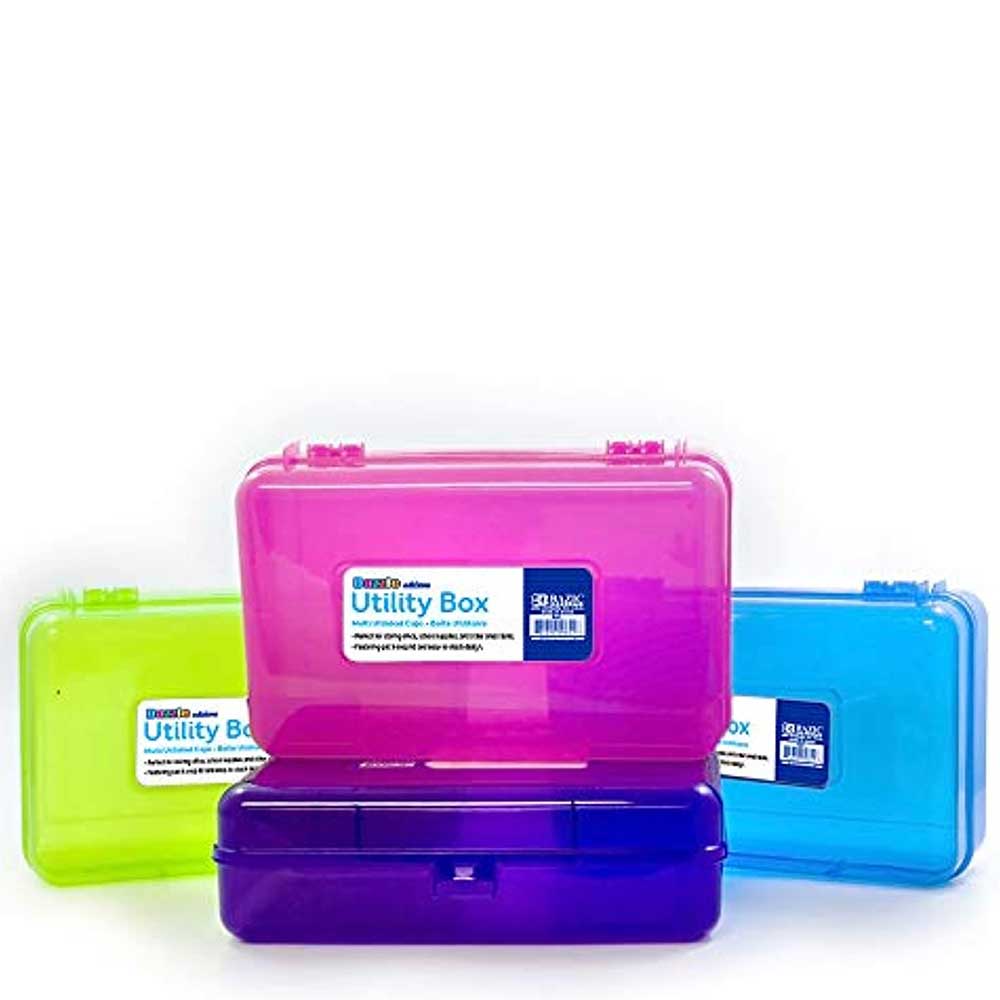 Multipurpose SIMPLE STORAGE Utility Box | 4 Bright Colors - g8central.com