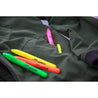 Assorted Color Pen Style Fluorescent Highlighter w/Pocket Clip, Unscented Quick Dry (12/Box)