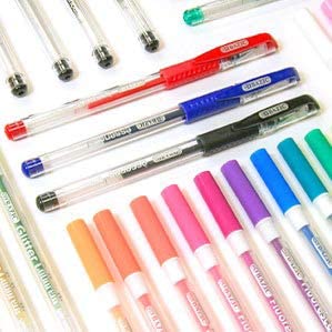 Black Colors Gel Pen w/Cushion Grip, Assorted Color | 6/pack