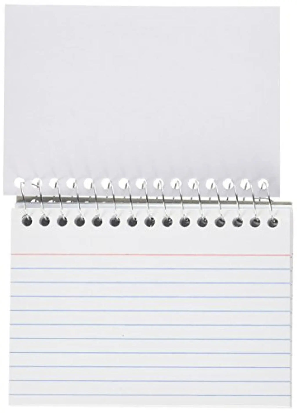 Spiral Bound Ruled White Index Card 3 Inch X 5 Inch  | 50 Ct.. G8Central