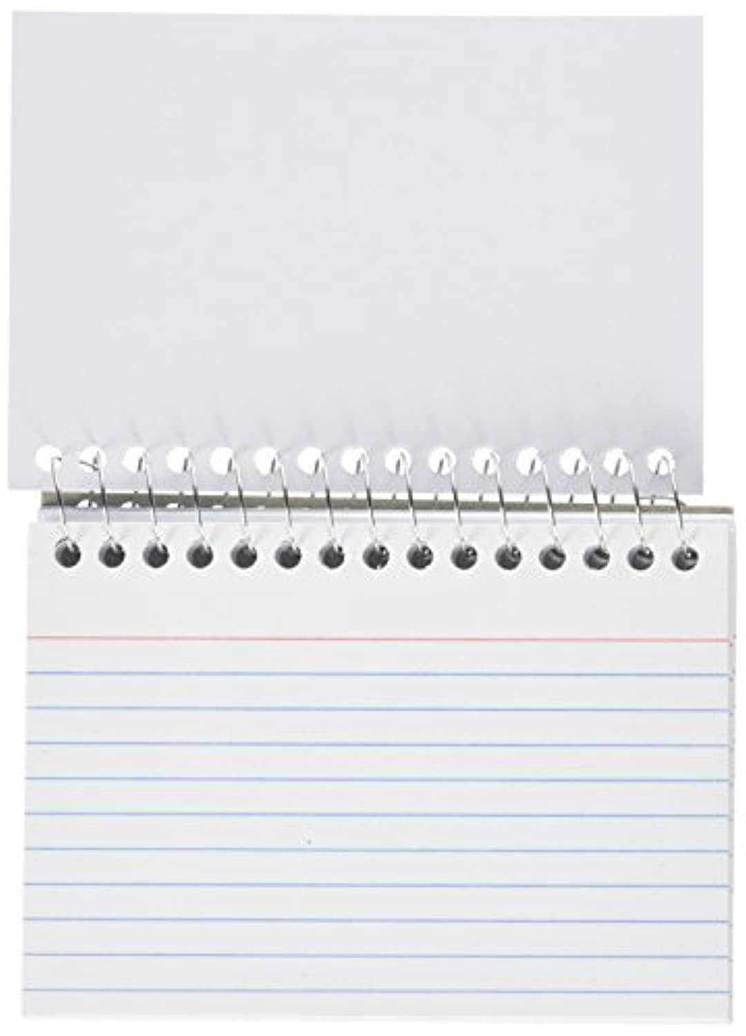 Spiral Bound Ruled White Index Card 3 Inch X 5 Inch  | 50 Ct.. G8Central