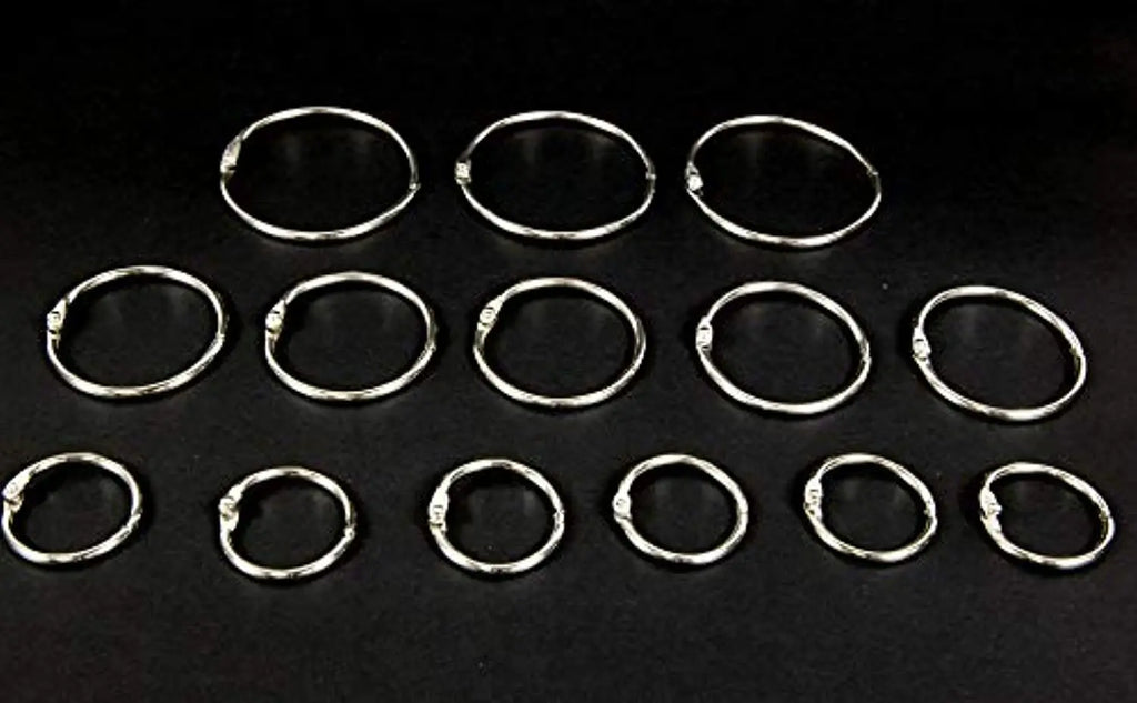 Metal Book Rings (12/Pack) | 1-inch.