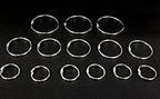 Metal Book Rings (12/Pack) | 1-inch.