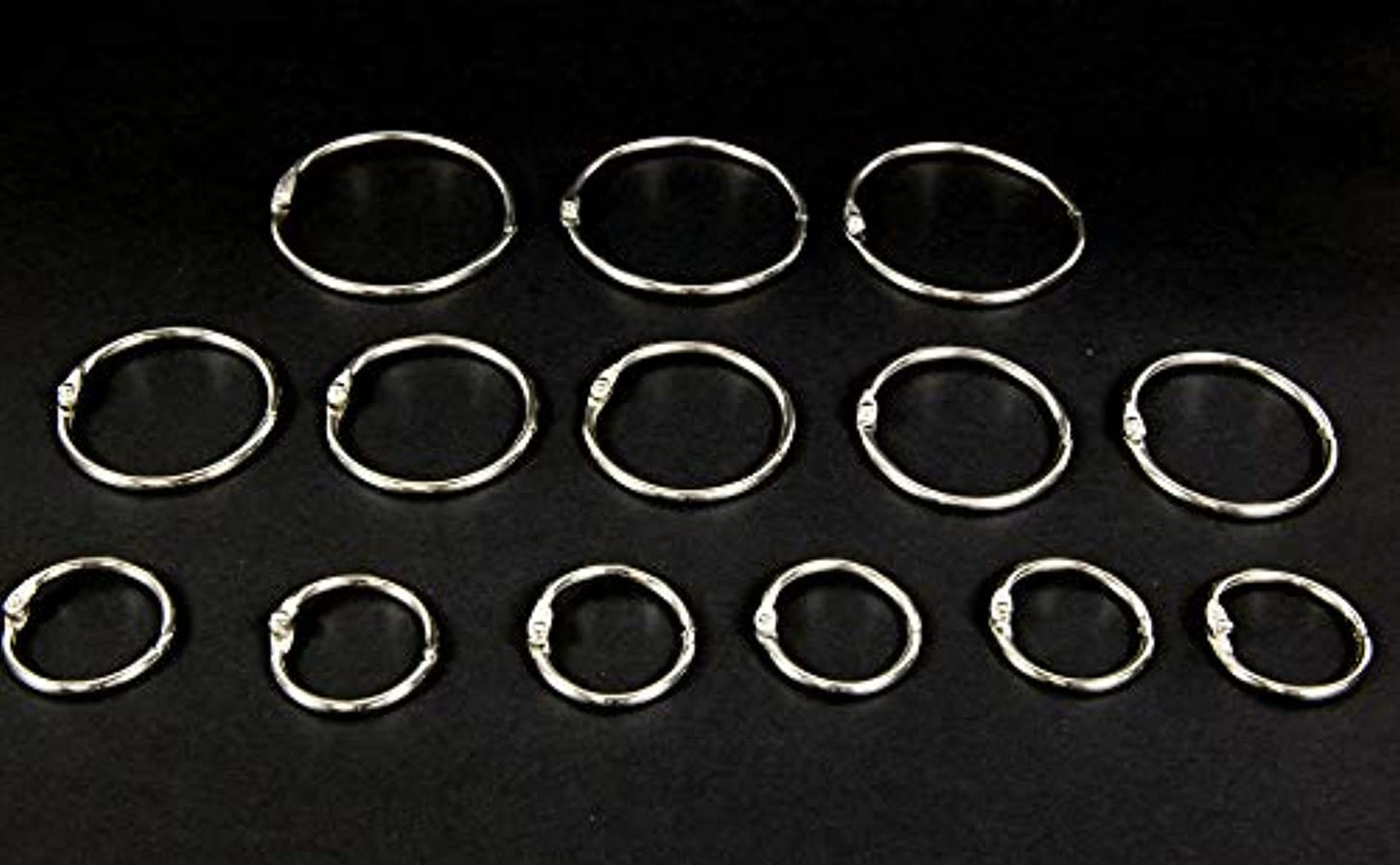 Metal Book Rings (12/Pack) | 1-inch.