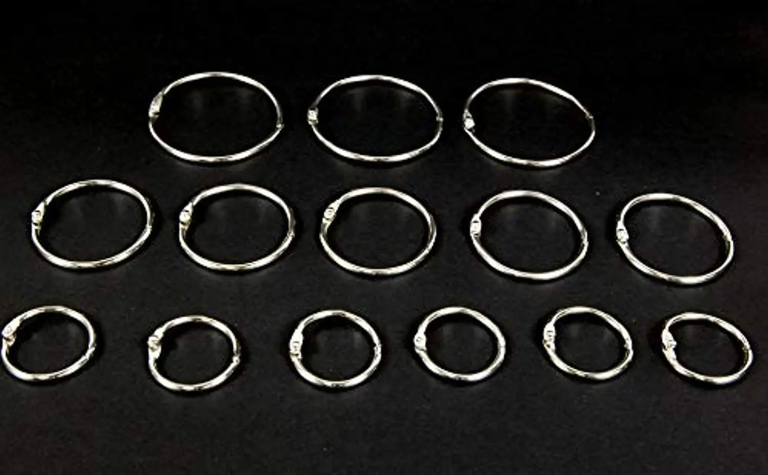 Metal Book Rings (12/Pack) | 1-inch.