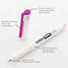 Fiero Blue Fiber Tip Pen Fineliner, Extra Fine Point Pens (4/Pack)
