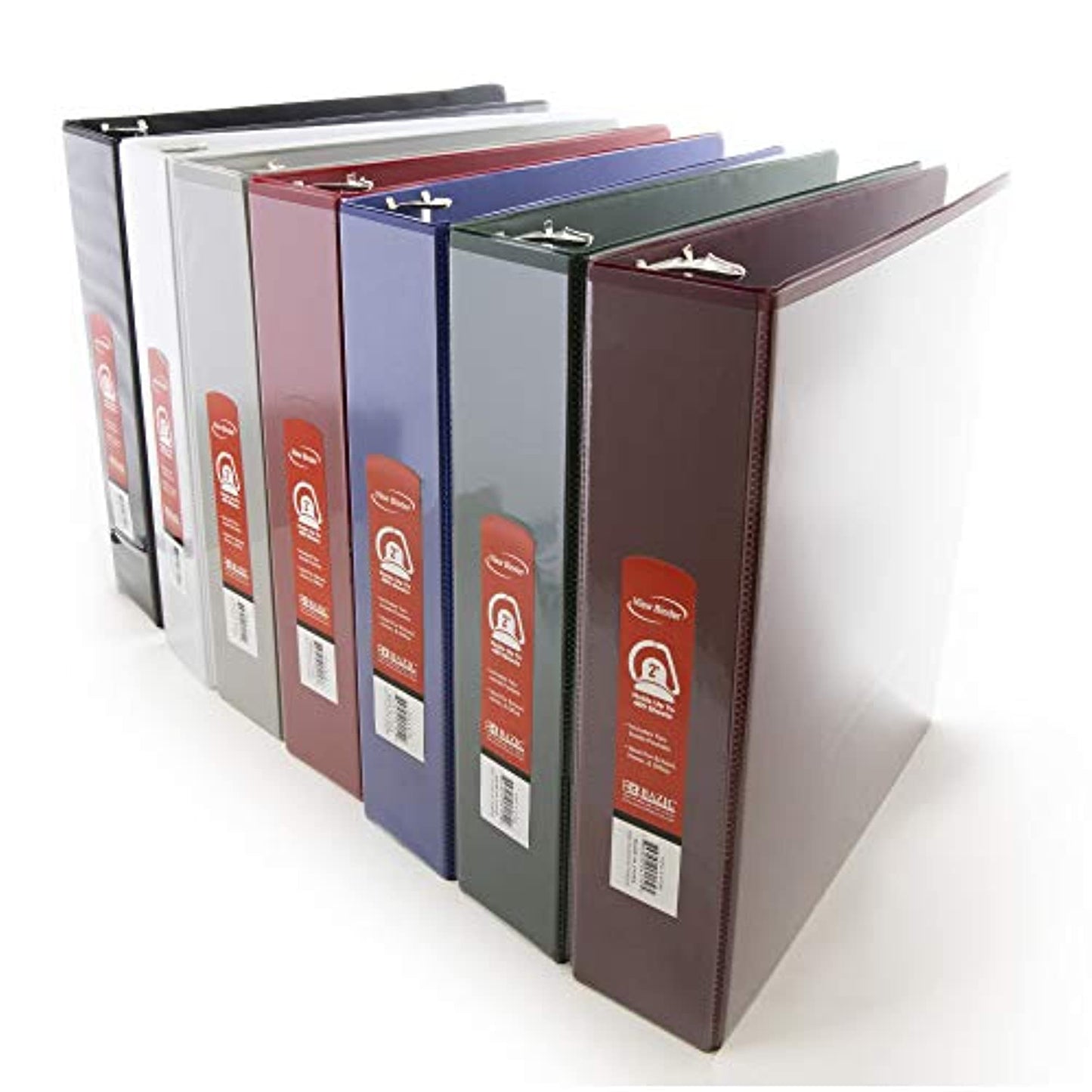 BAZIC 3” View Slant D Ring Binder 600 Sheet, Large Capacity 3 Ring Binders, School Office-Burgundy, 1-Unit.