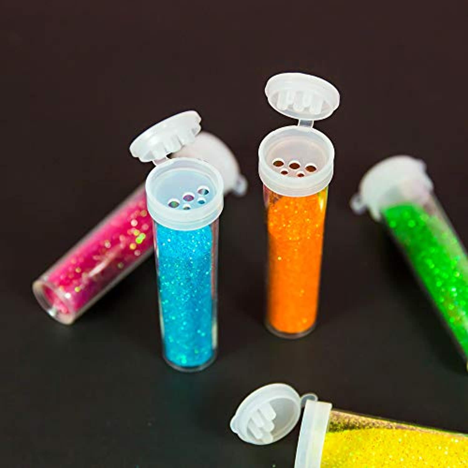 6 Neon Color Glitter Shaker | 0.10 oz (3gr)