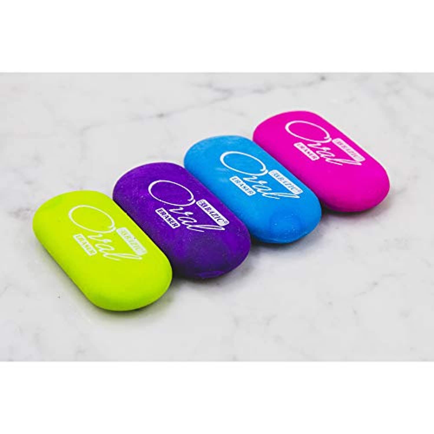 Bright Color Oval Eraser (Latex Free)