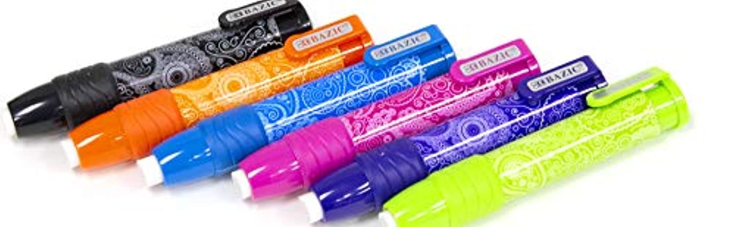 Paisley Retractable Stick Erasers, Mechanical Pencil Eraser Pen Eraser