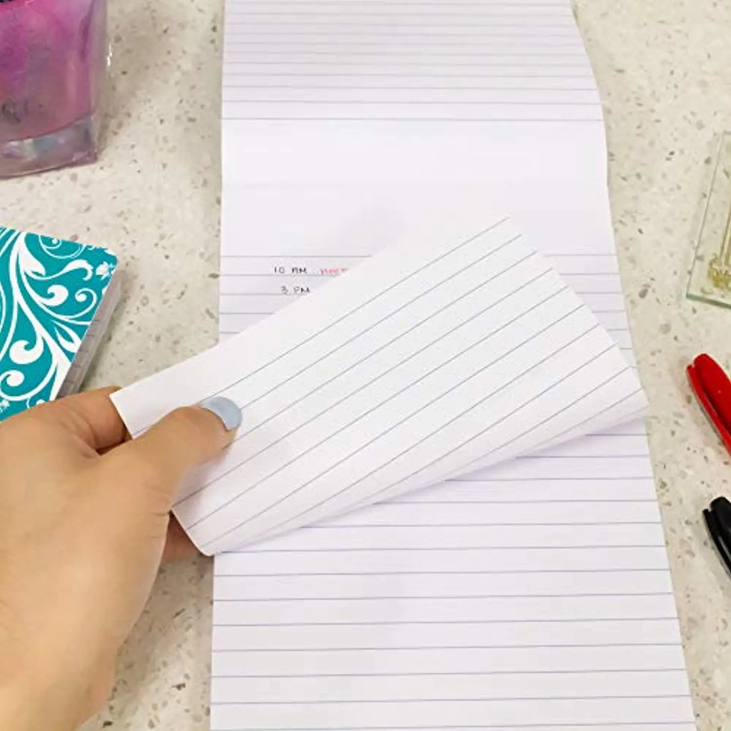 BAZIC 100 Sheets 6" X 9" Ruled Writing Tablet, Lined Ruled Memo Writing Papers Pad Notebook, Note Paper for Taking Notes, Easy Tear for Office School Home, 1-Pack.