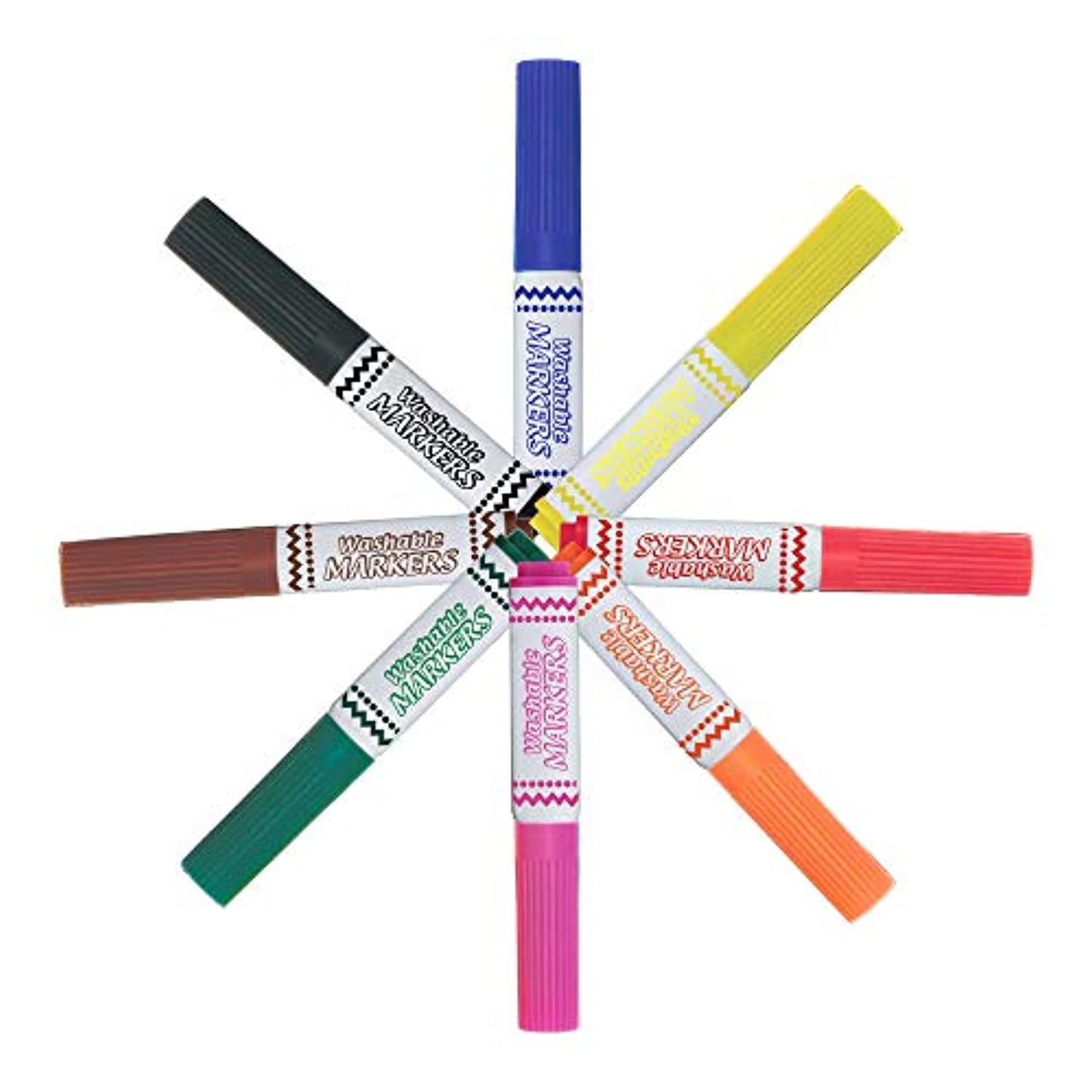 8-Color Broad Line Jumbo Washable MARKERS | Triangle MARKERS.