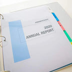 BAZIC 3-Ring Binder Dividers w/ 5-Insertable Color Tabs, 1-Pack.