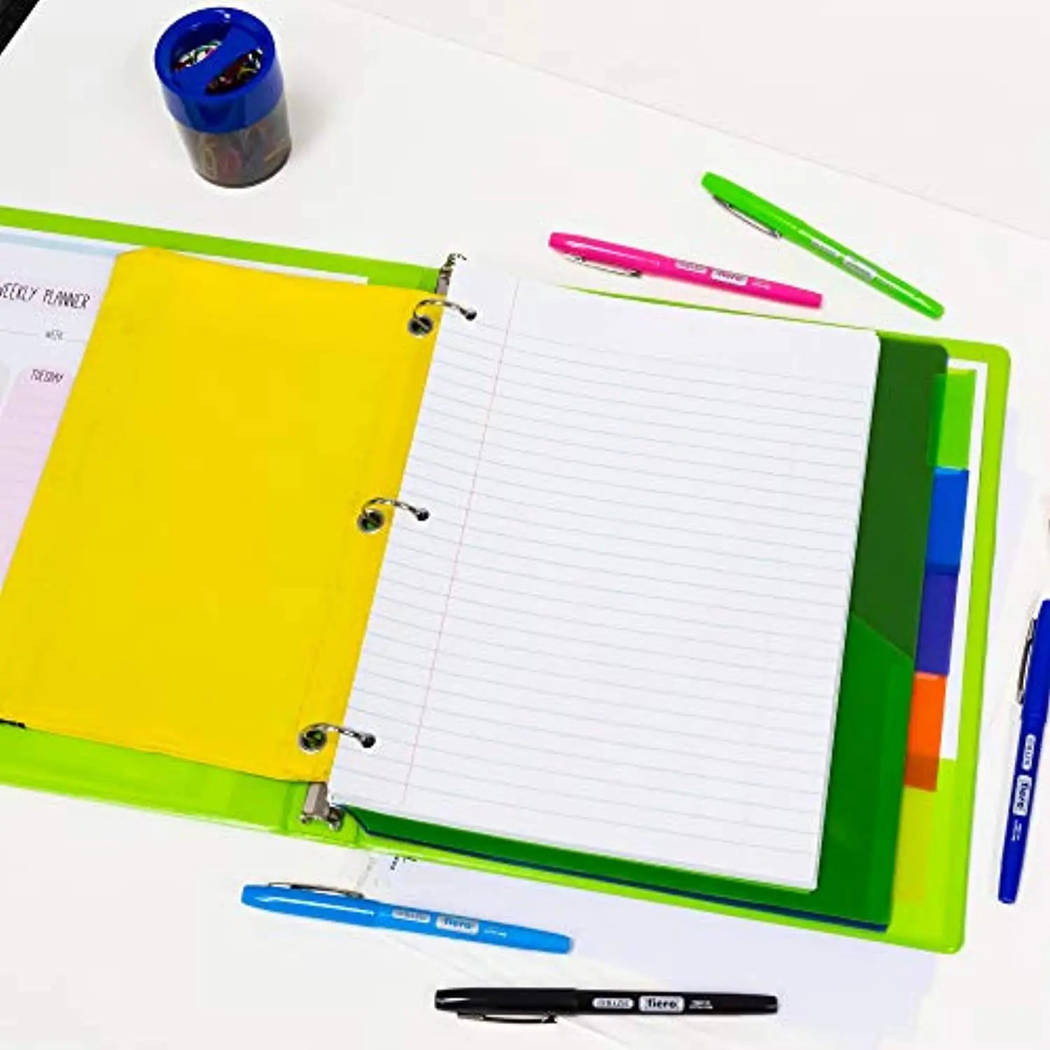 Binder Paper Wide-Ruled 100-Count for 3-Ring Binder 10.5 in x 8 in G8Central
