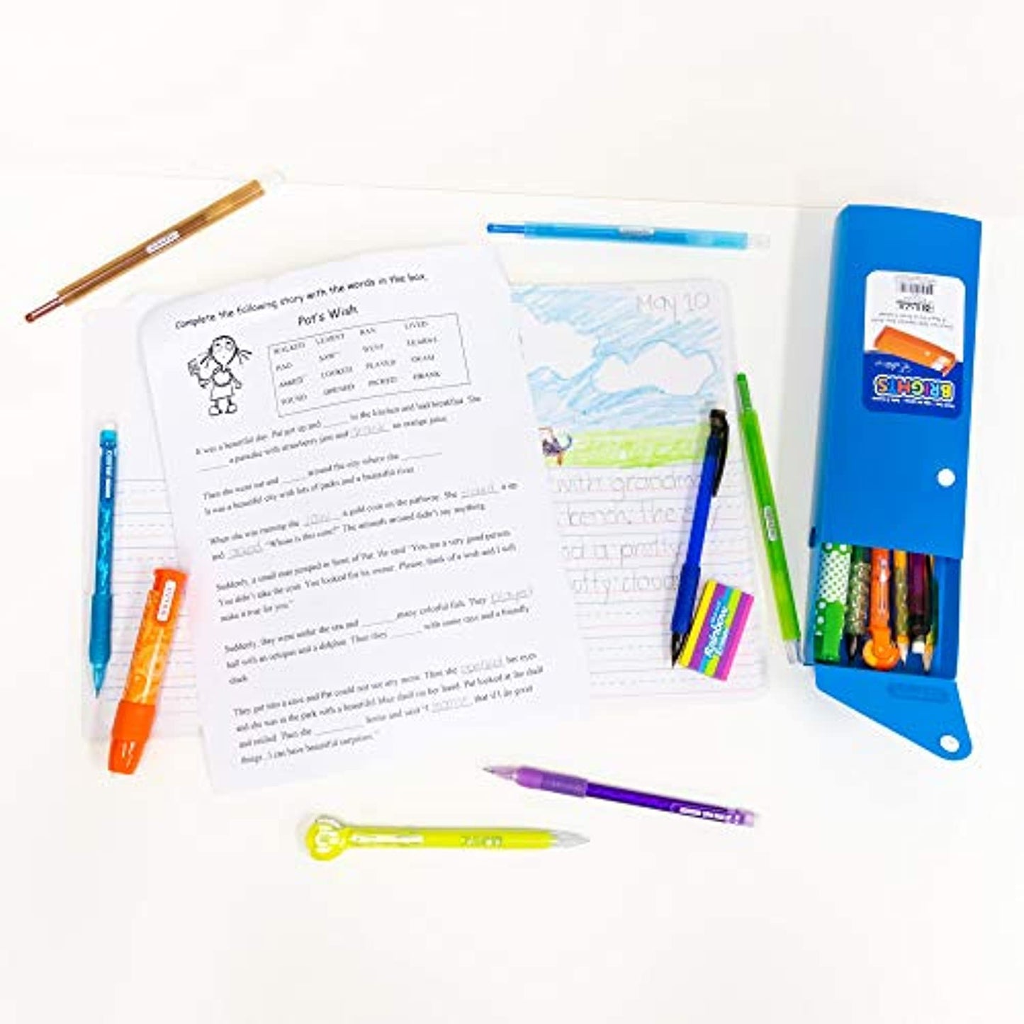 Translucent Slider Pencil Case w/ PDQ Display.