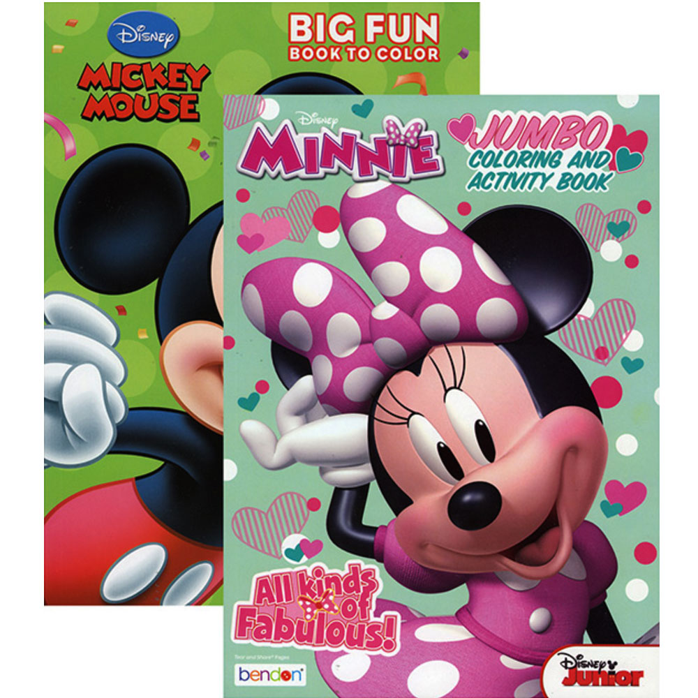 MICKEY & MINNIE Coloring Book | 2-Title.