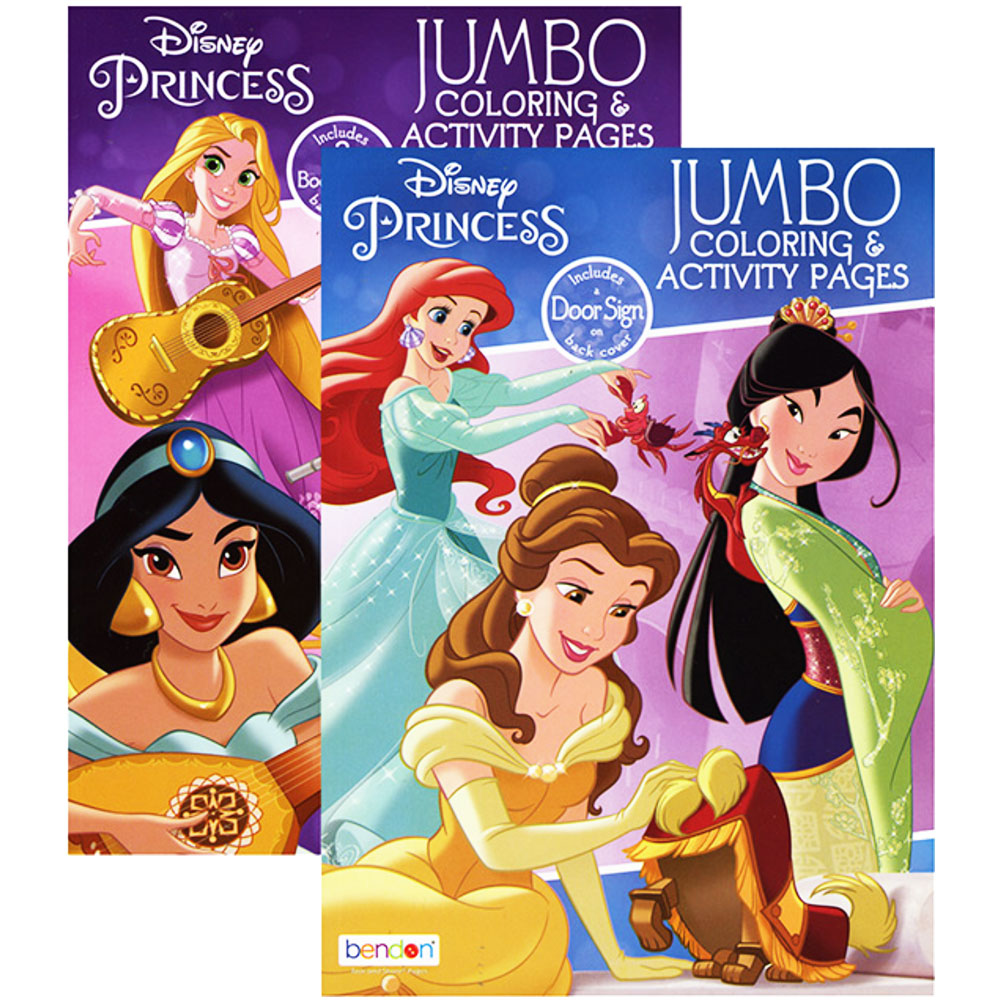 DISNEY PRINCESS Coloring Book | 2 Titles.