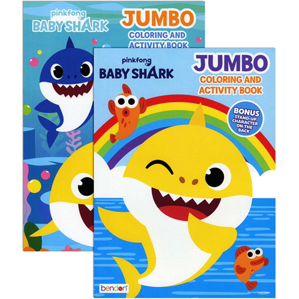 BABY SHARK Jumbo Coloring & Activity Book | 2-Title.
