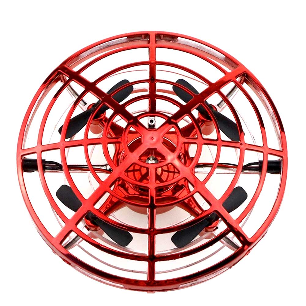 Mini UFO Hand Controlled Quadcopter | Red