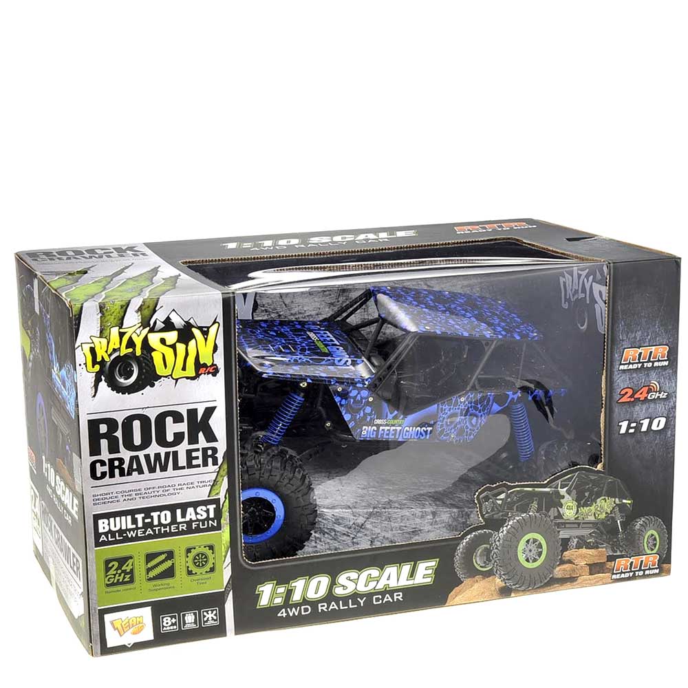 1:10 RC 2.4G 4WD Rally Rock Crawler Car | Blue G8Central