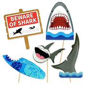Photo Booth Props Sharks | Set of 25