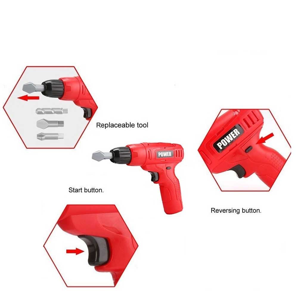 Power Tools Mini Toy Drill Set