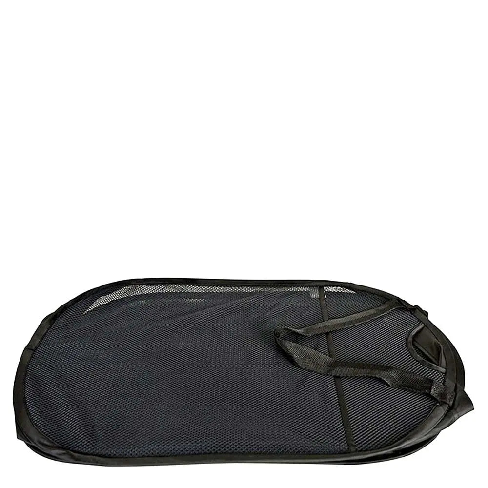 Mesh Pop Up Laundry Basket With Side Pocket | Black G8Central