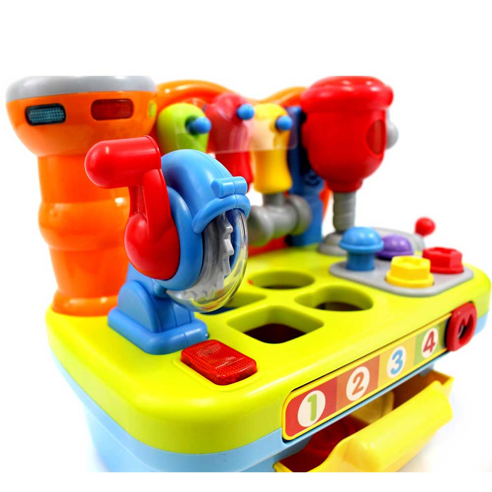 Little Engineer Multifunctional Musical Learning Tool Workbench For Kids