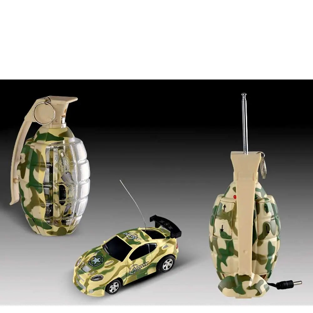 3" Mini RC Grenade Camouflage Car | Yellow G8Central
