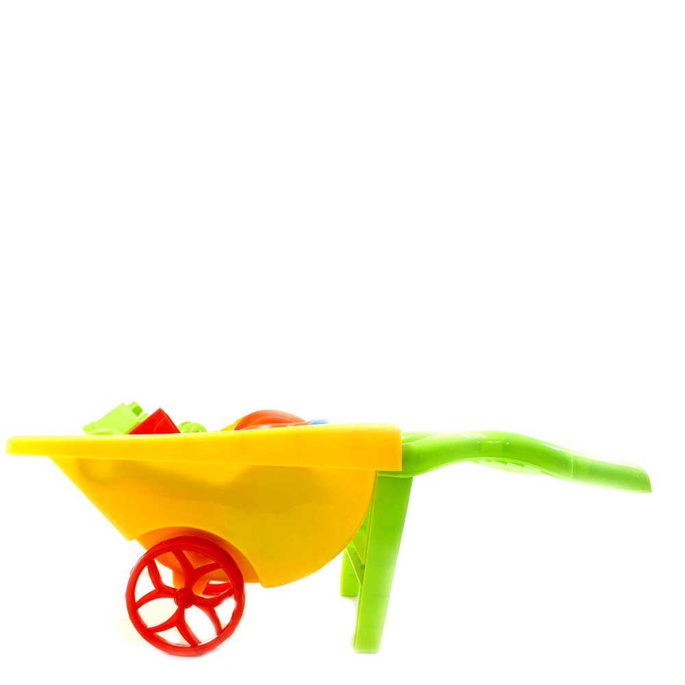 Beach Toy Playset With Wheelbarrow (Colors May Vary)