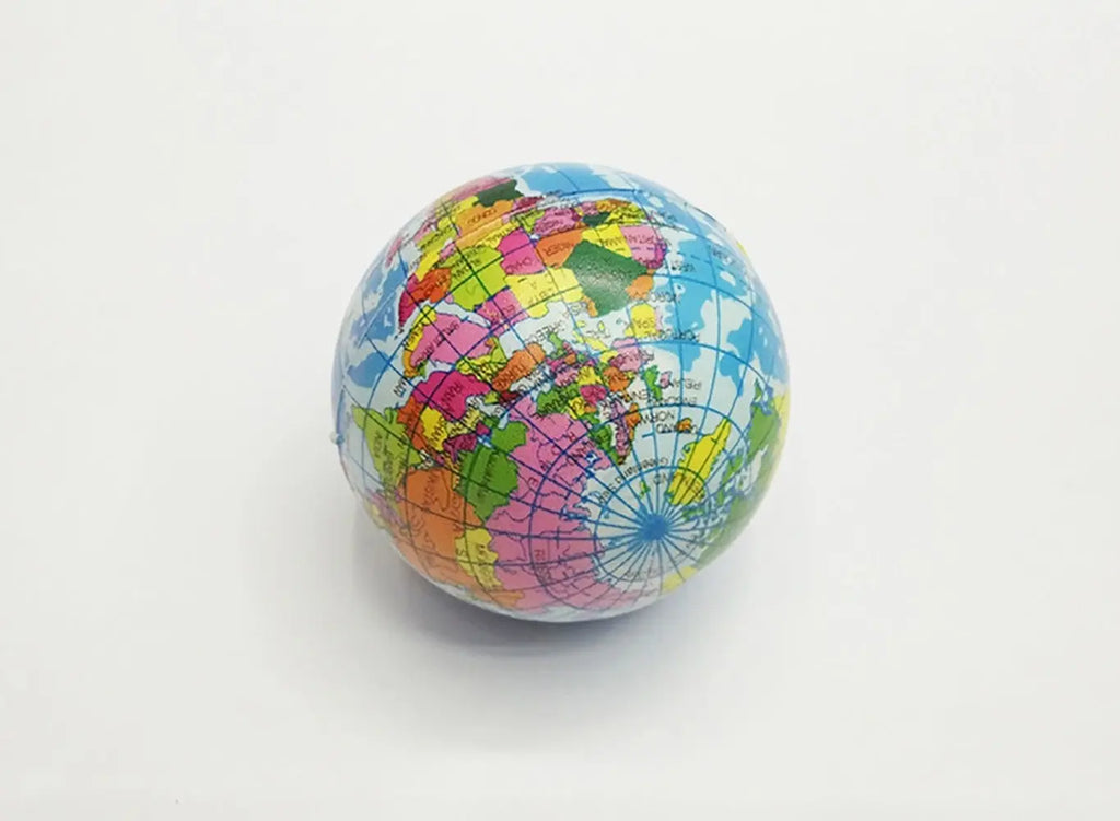 Mini Planet Earth Soft Foam Stress Balls | 24 Balls Per Box G8Central
