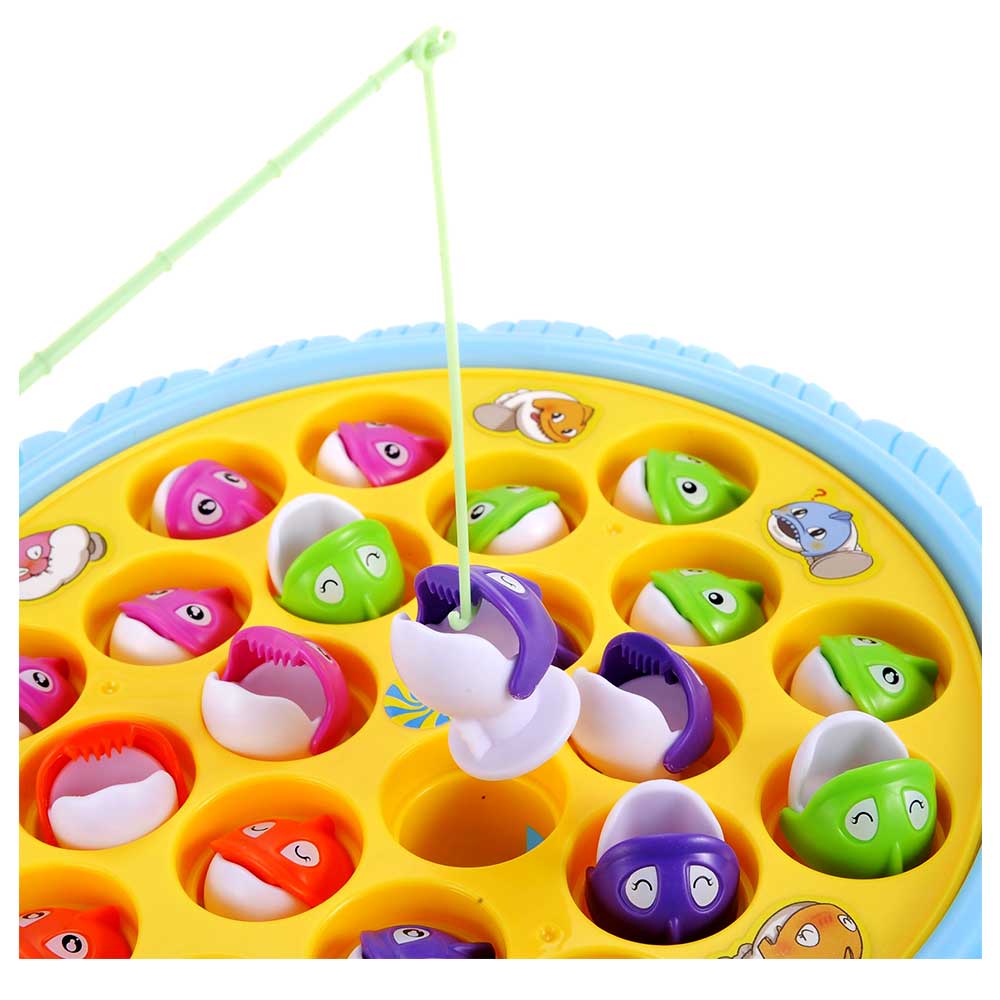 Deluxe Rotating Fishing Game With 2 Fishing Poles