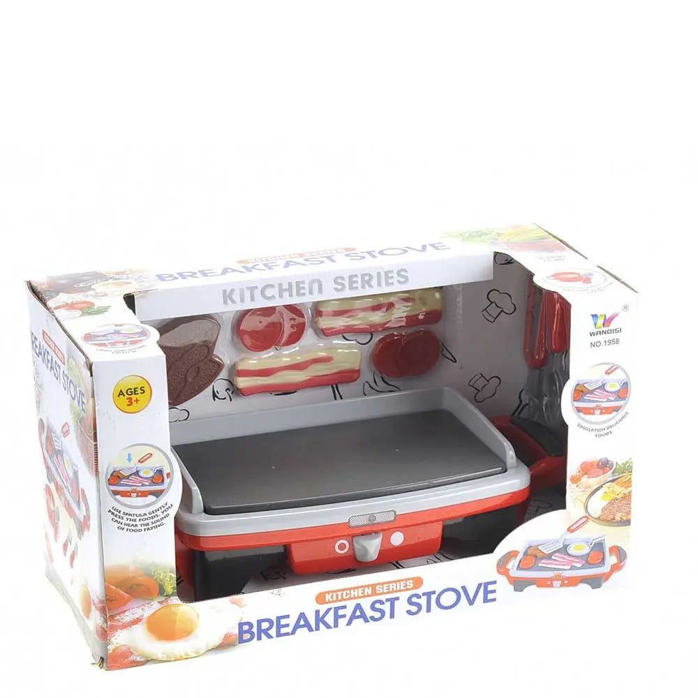 Pretend Food Breakfast Griddle Electric Kitchen Grill Play-set G8Central
