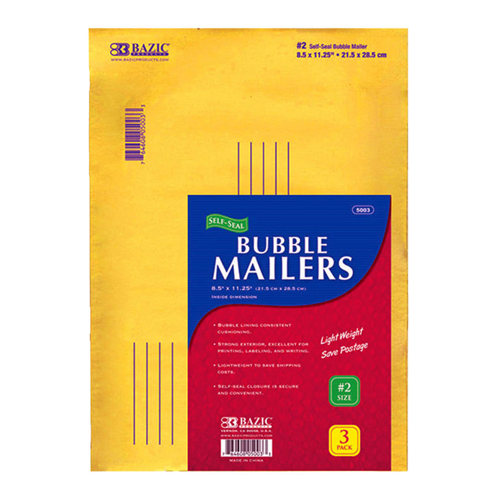 Padded Yellow/Kraft Envelopes Self-Seal Bubble Mailers