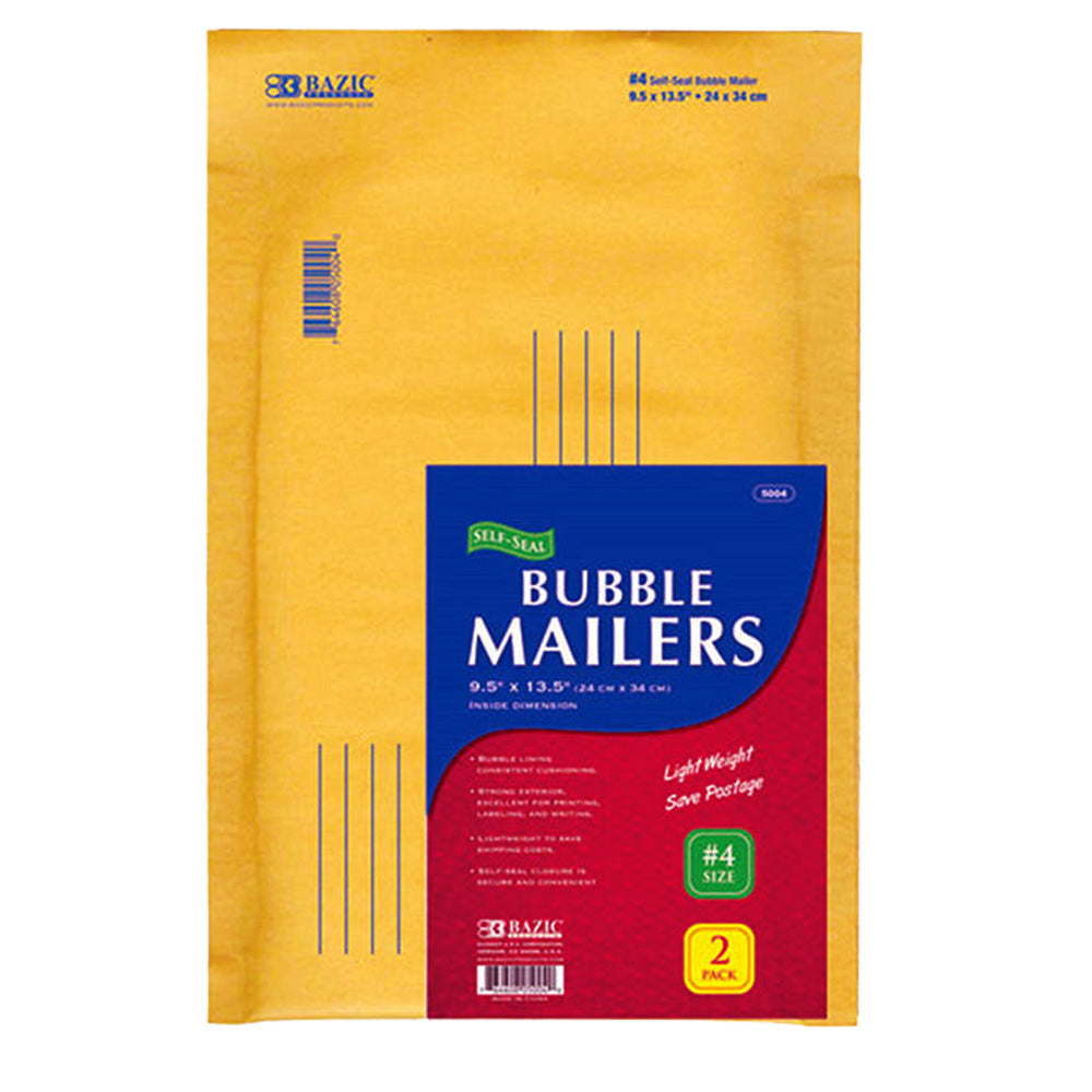 Padded Yellow/Kraft Envelopes Self-Seal Bubble Mailers