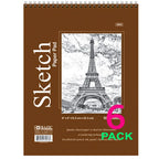 Sketch Pad Premium 50-Ct. | TOP Bound Spiral | 6 X 8 inches.