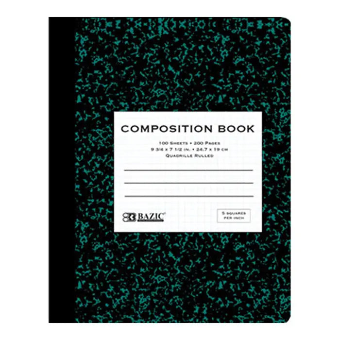 Premium Marble Composition Book 5-1" Quad-Ruled | 100 Ct. G8Central