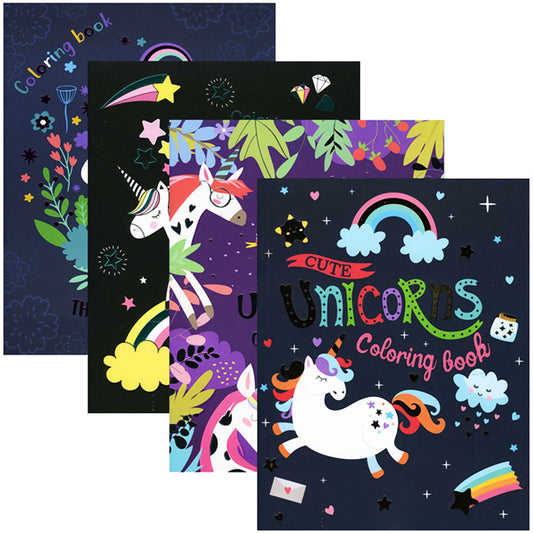 UNICORNS Coloring Book | 4-Title.