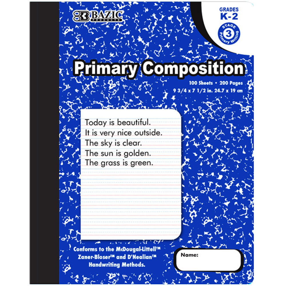Primary Marble Composition Book | 100 Ct..