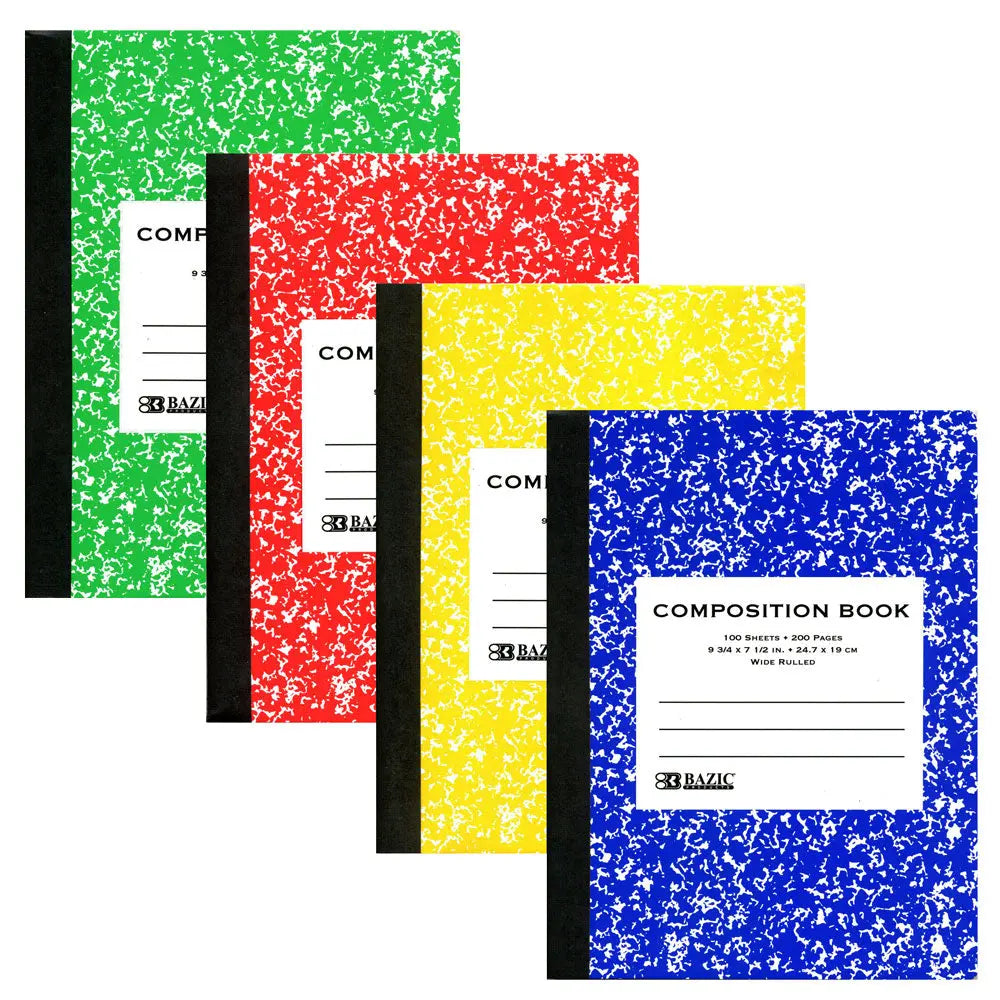 Composition Notebook Album G8Central Composition Notebooks W/R 100-Ct Assorted Colors – G8Central.com