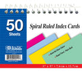 INDEX CARD 50-Cards Spiral Bound RULED 3 in x 5 in | Colored G8Central