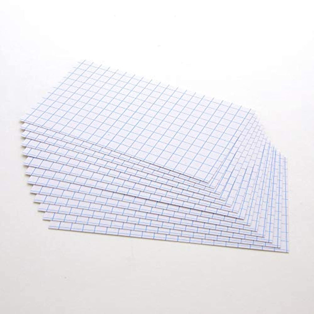 Gtrid Index Card 100 Ct. 3" X 5" Quad Ruled 4-1" White.