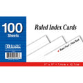INDEX CARD 100-Cards RULED 3 in x 5 in | White G8Central