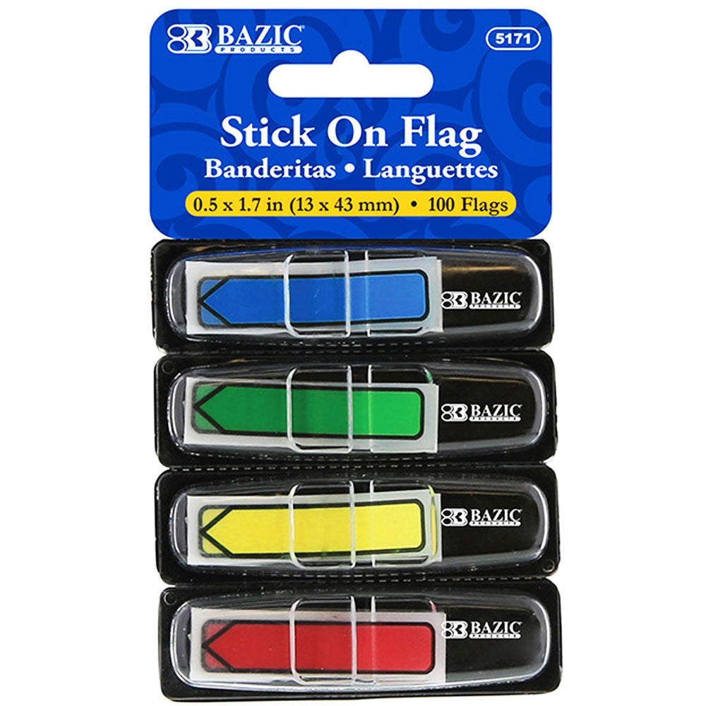 Assorted Neon Color Flags 25 Ct. 0.5