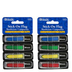 2 Stick on Flag Printed Arrow Flags w/ Dispenser | Neon Color | 25 Ct. 0.5" x 1.7" (4/Pack) G8Central