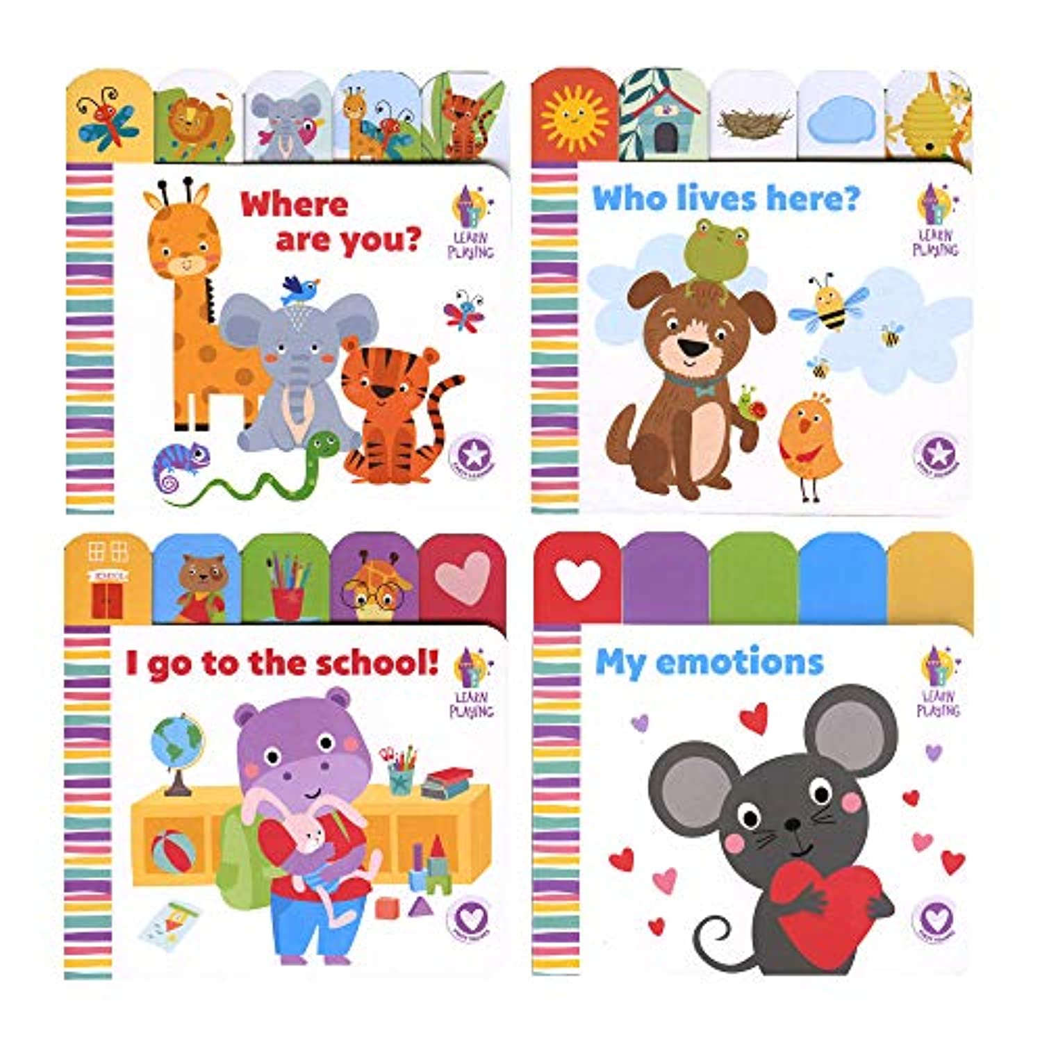 Learn & Play Board Book I | 6"x 6" | 4-Title.