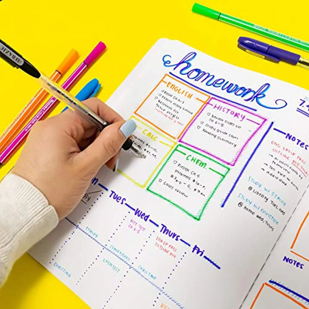 Fiber Tip Pen Marker | 12 Color G8Central