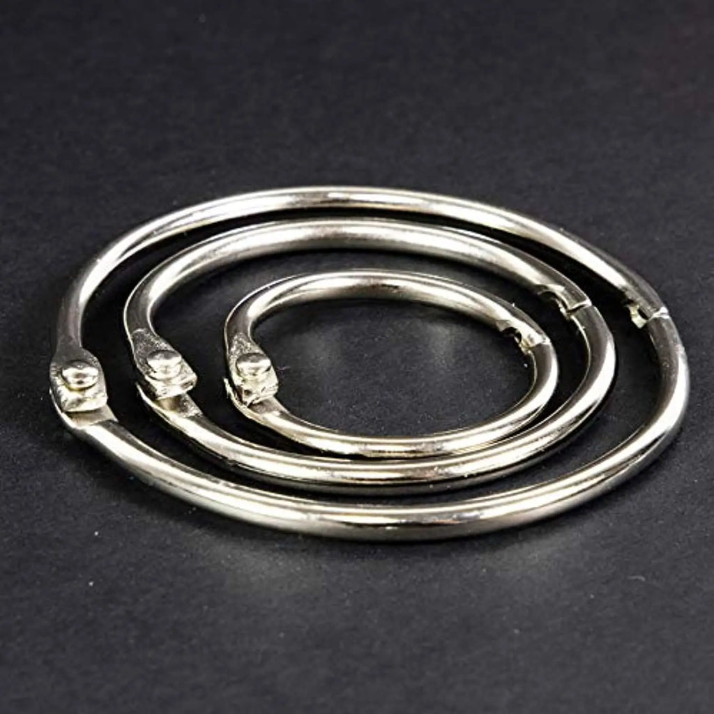 Metal Book Rings (12/Pack) | 1-inch.
