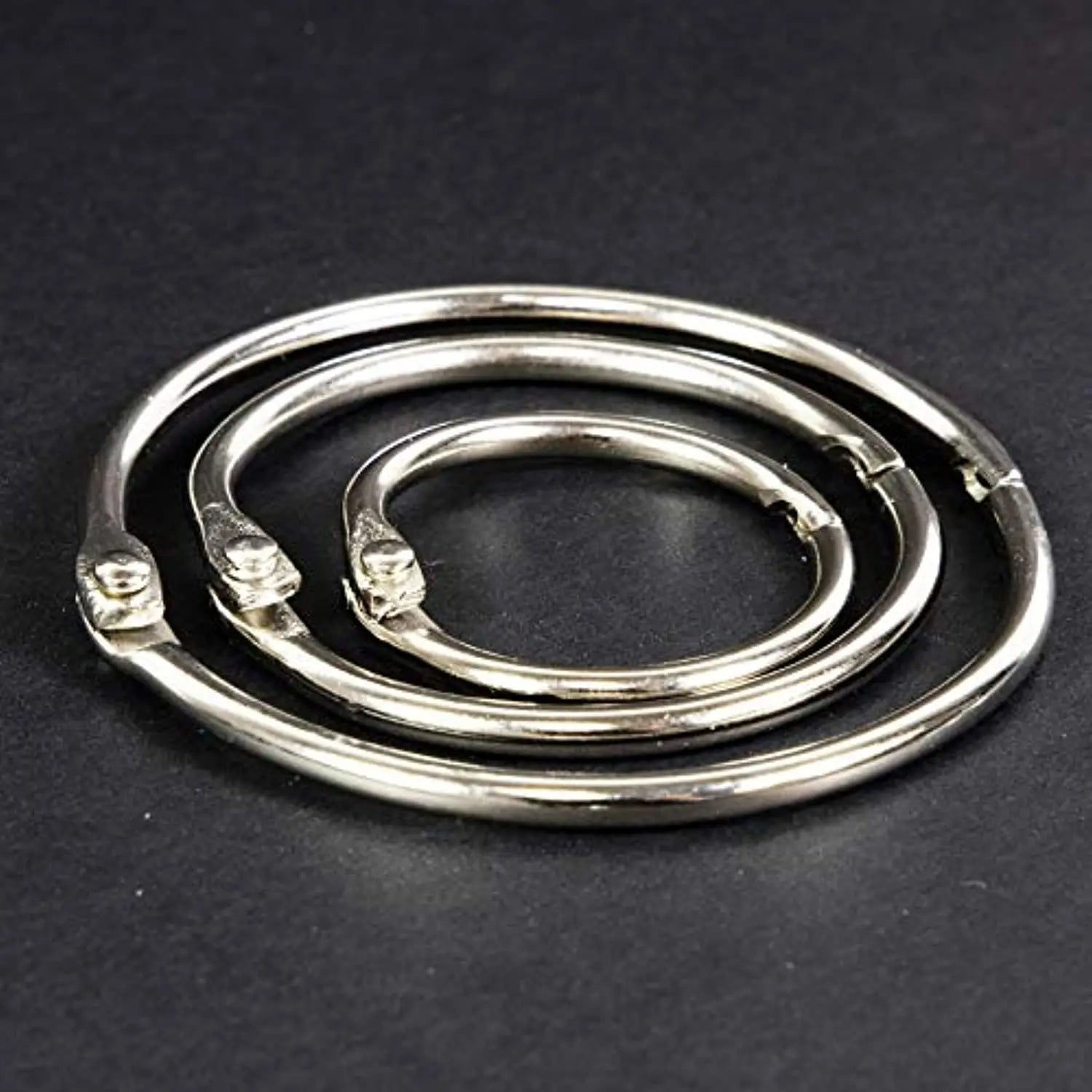 Metal Book Rings (12/Pack) | 1-inch.
